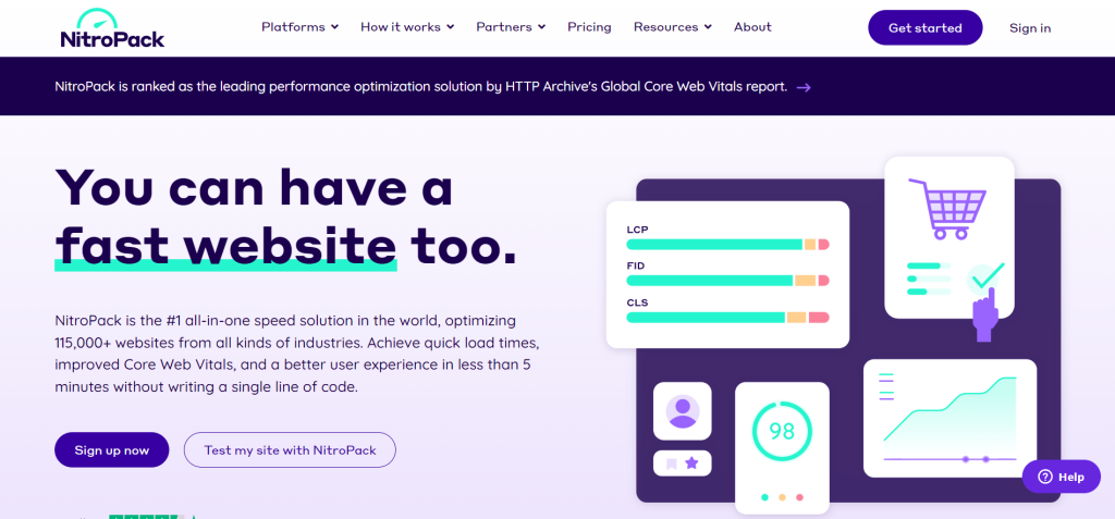 NitroPack Homepage NitroPack Homepage